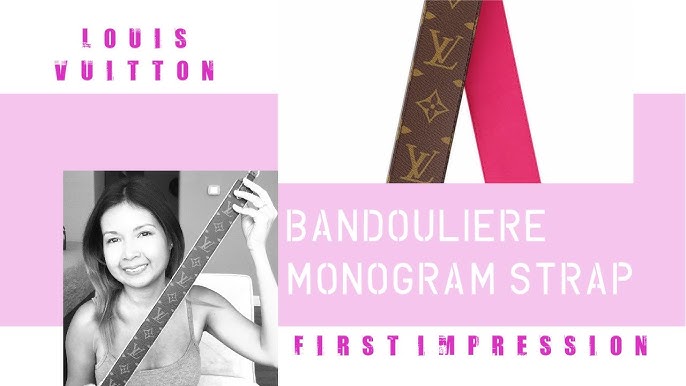 Louis Vuitton Monogram x Pink Monogram Bandouliere Strap Guitar