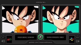 Dragon Ball Sega Genesis Vs Snes Side By Side Comparison