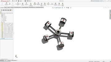 Solidwork Tutorial Radial engine Assembly #Solidworktutorial  #Solidwork