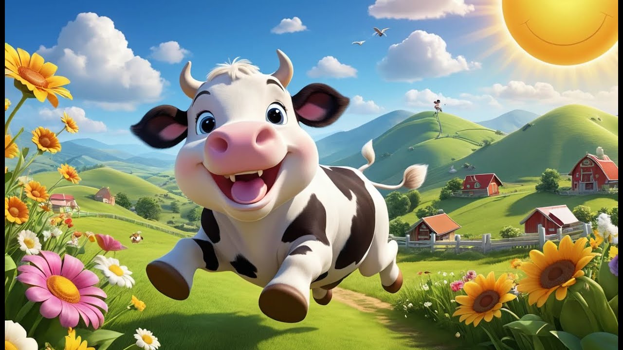 Baby Moo Moo Dancing | Fun Dance Song for Kids | Animal Movement Rhyme