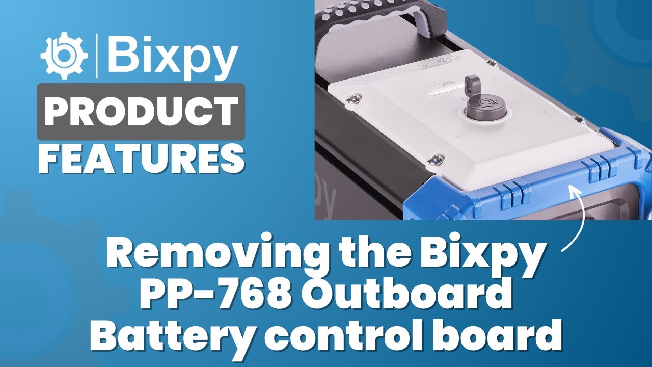 Removing the Bixpy PP-768 Outboard Battery control board - YouTube