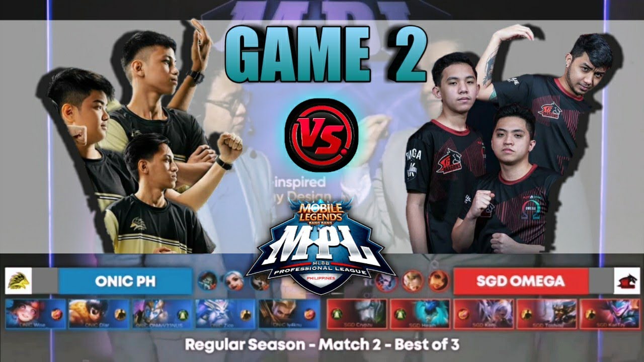 Game2 Onic PH VS SGD Omega | MPL Philippines Season 4