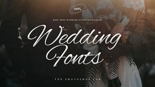 7 Best Free Wedding Fonts from Google Fonts