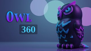 Owl 3D Turnaround 360