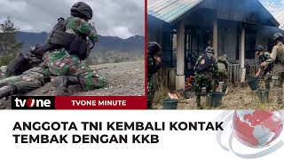 Detik-detik Anggota TNI Kembali Baku Tembak dengan KKB Papua | tvOne Minute