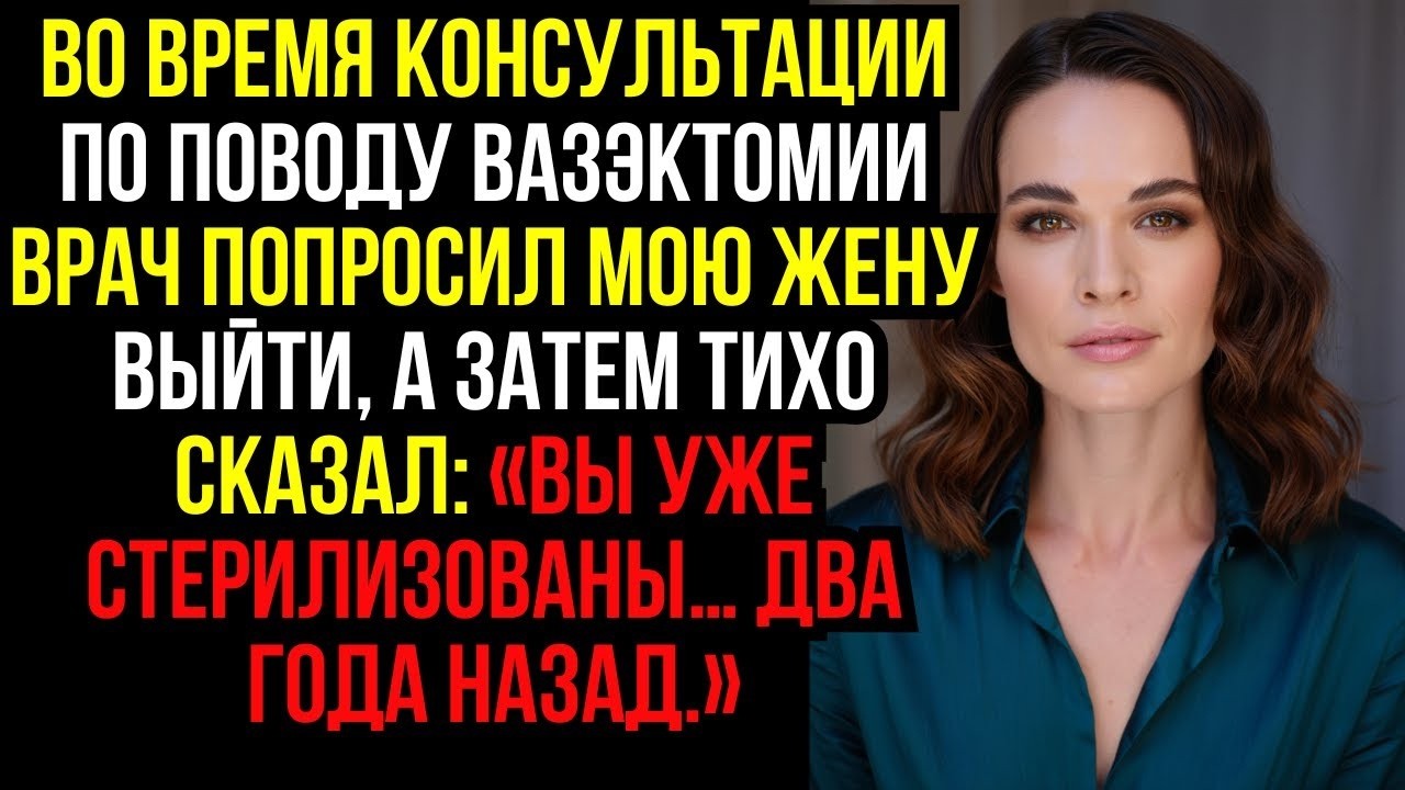 Во время консультации по поводу вазэктомии врач попросил мою жену выйти, а затем тихо сказал...