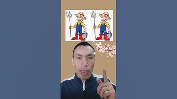Tìm điểm khác biệt giữa 2 bức hình bác nông dân, Test tinh mắt #shorts