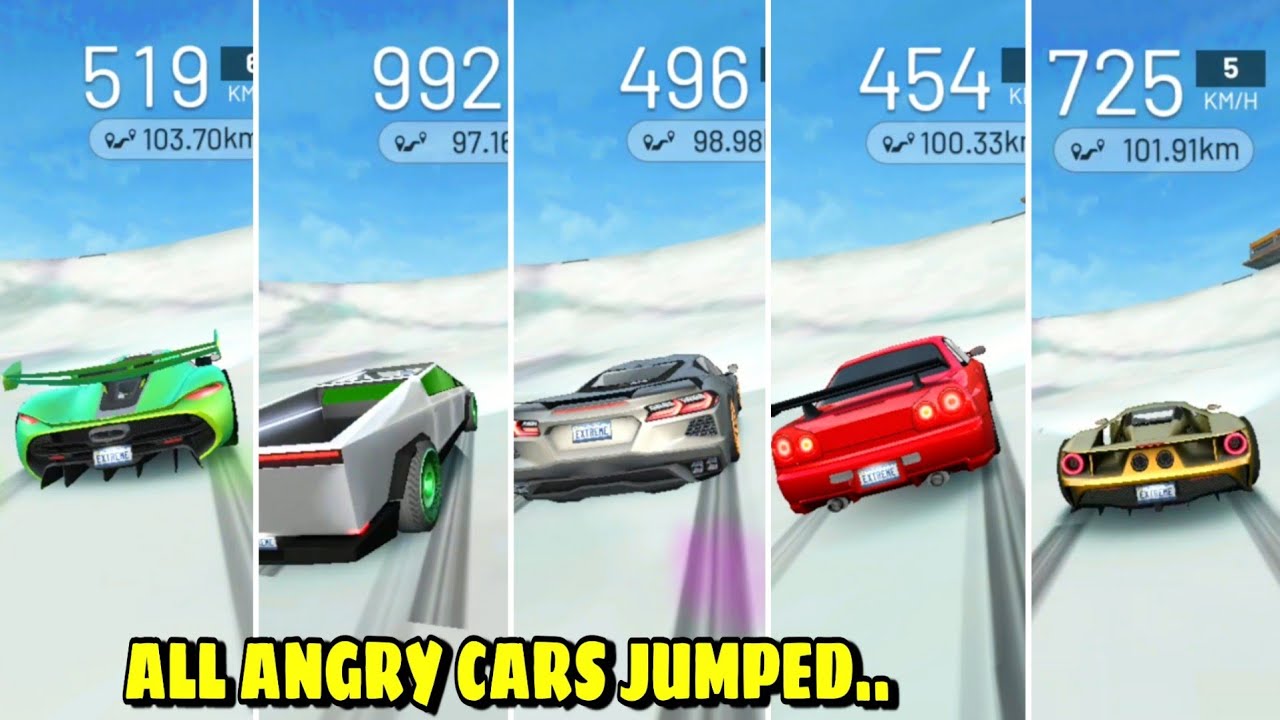 ALL ANGRY CARS JUMPED😱 | extreme car driving simulator  