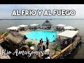 RESTAURANTE FLOTANTE EN EL RIO: AL FRIO Y AL FUEGO IQUITOS - LORETO - VLOG