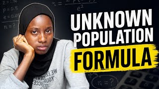 Unknown Population? Use This Sample Size Formula