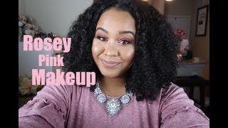 Rosey Pink Glam With Glitter Eyes | itsABREEze