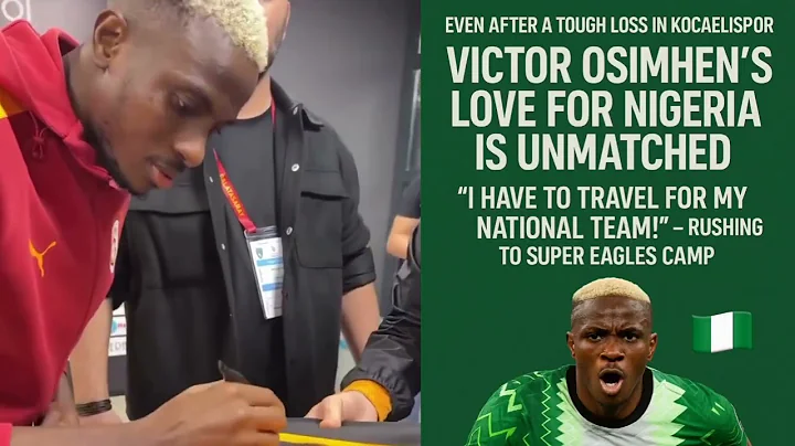 Victor Osimhen Rushes to Join Super Eagles Camp | Pure Love for Nigeria 🔥#VictorOsimhen #SuperEagles