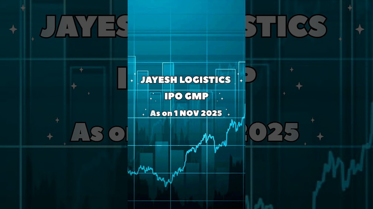 JAYESH LOGISTICS IPO GMP AS ON 1 NOV 2025 