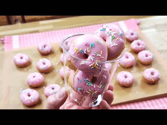 I was surprised It was SO EASY Mini Donuts recipe No Donuts Cutter class=