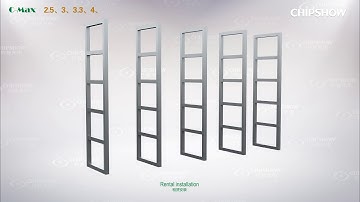 C MAX Indoor front service led screen