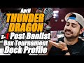 Thunder dragon deck top yugioh profile  post banlist april  x1 box tournament  jacob k2024