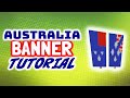 Minecraft australian banner tutorial  how to make the flag of australia as a banner in minecraft