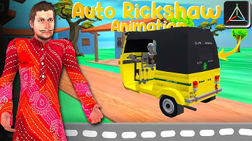 Auto Rickshaw Animation in Prisma 3D 🛺 like Hindi Kahaniya