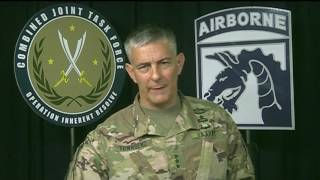 Inherent Resolve Commander Briefs Reporters