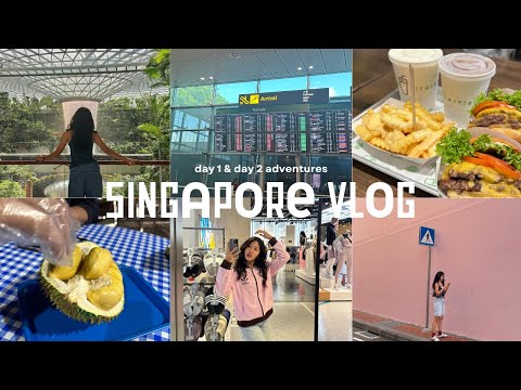 SINGAPORE VLOG pt 1 💺 jewel changi, largest nike store in asia, maxwell food court, morning run