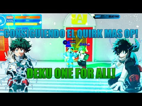 Consiguiendo El Deku One For All El Quirk Mas Roto En El Juego - intentando obtener un quirk legendario parte 2 roblox