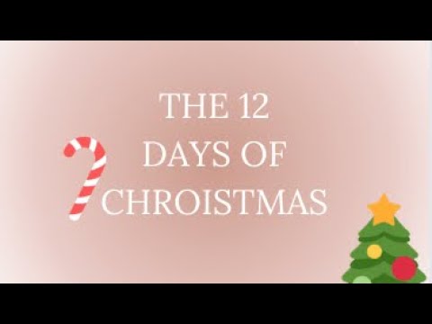 Just In Tine- The Twelve Days of Chroistmas mini M/V - YouTube