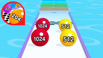 Ball Run 2048 Game - All Levels Gameplay Android, iOS (Part 1)