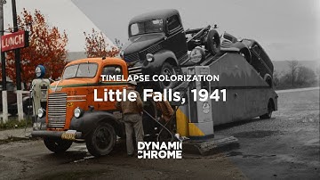 Timelapse Colorization and Restoration: Little Falls, 1941