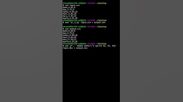 How to change csv delimiter in one line using command #Linux #CommandLine #ShellScripting #TechTips