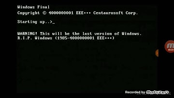 Windows NT 7.0 Startup And Shutdown Sounds (Windows Final