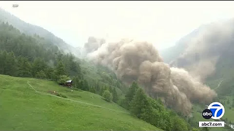 Swiss glacier collapse buries mountain village