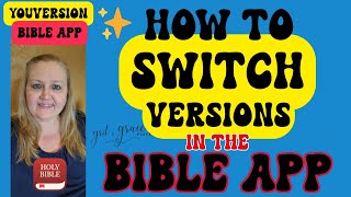 How to Change Bible #Versions  in the Bible App #BibleApp #YouVersion #BibleStudy #FaithAndTech