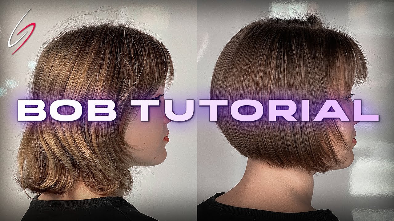 Layered Bob haircut for smart hairdressers (step by step)
