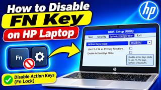 How To Disable fn Key in HP Laptop