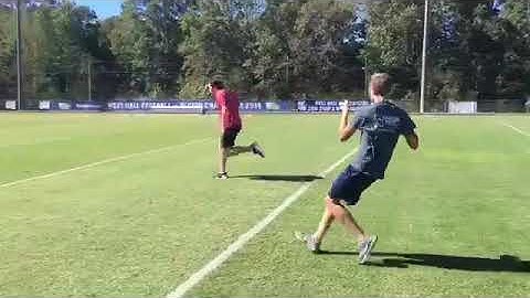 Forrest Gump football scene recreation