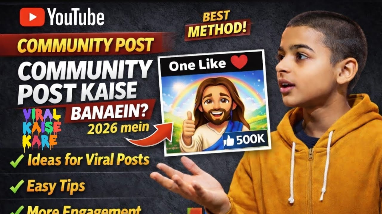 YouTube Community Image Post Kaise Viral Kare 😱 | 1 Image Se Lakhon Views | 2026