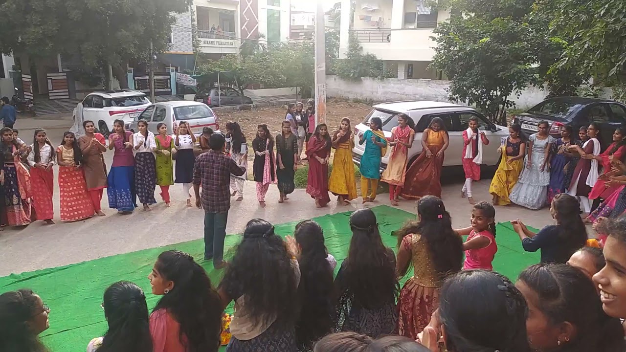 batukamma celebrations 2021. Akshara junior college.Bnreddy nagar. Hyderabad