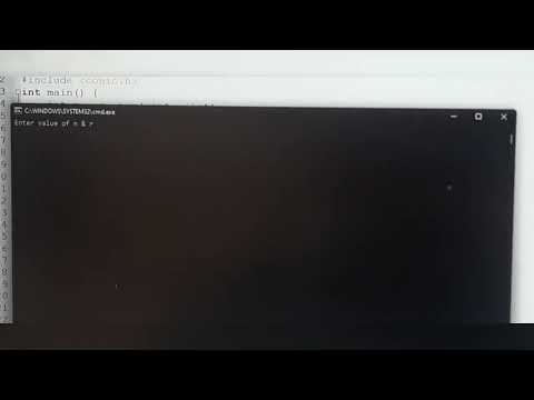 C program on permutation and combination