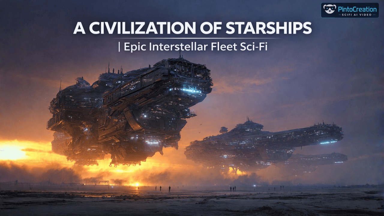 A CIVILIZATION OF STARSHIPS | Epic Interstellar Fleet Sci-Fi ( AI Video )