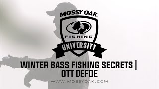 Winter Bass Fishing Secrets   Ott DeFoe Fishing Tips