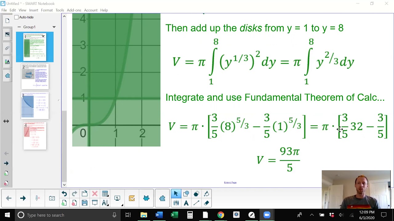AP Calculus 8.9 and 8.11 Disks around yaxis and Washer Method
