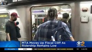 MTA moves up fiscal cliff as ridership remains low