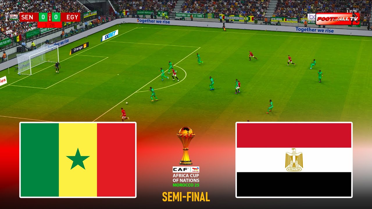 Senegal vs Egypt | CAF Semi-Final Africa Cup of Nations 2025 | Full Match All Goals | Simulation Pes