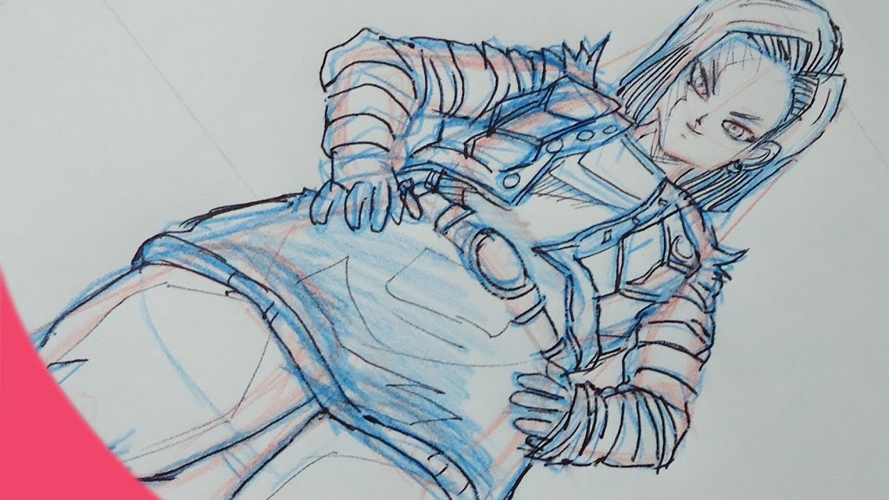 DRAWING ANDROID 18 FROM DRAGON BALL Z - YouTube