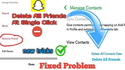 How to remove Snapchat all friends in One click....SNAPCHAT UNLIMITED FRIEND REMOVE ONE CLICK 2022