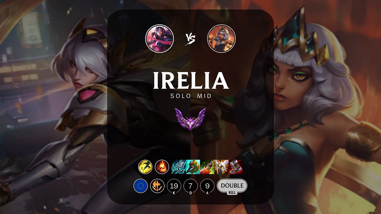 Irelia Mid vs Qiyana - EUW Master Patch 12.21