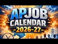 #BIG UPDATE AP JOB CALNDER  -2026-27 # 