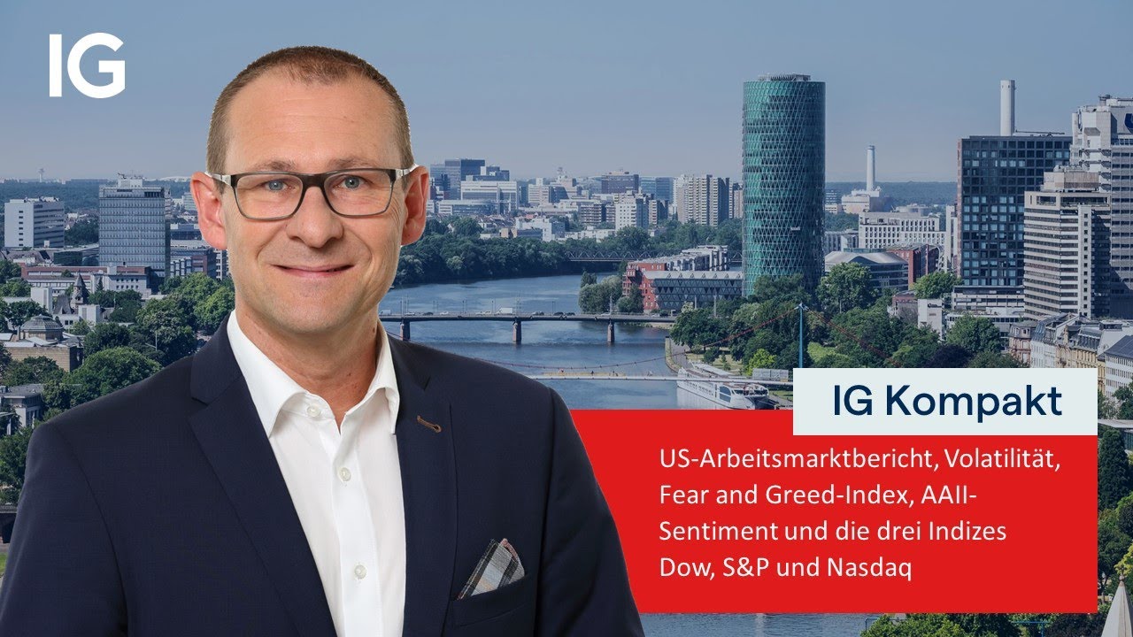Arbeitsmarktbericht, Volatilität, Fear and Greed-Index, AAII-Sentiment und die drei großen Indizes