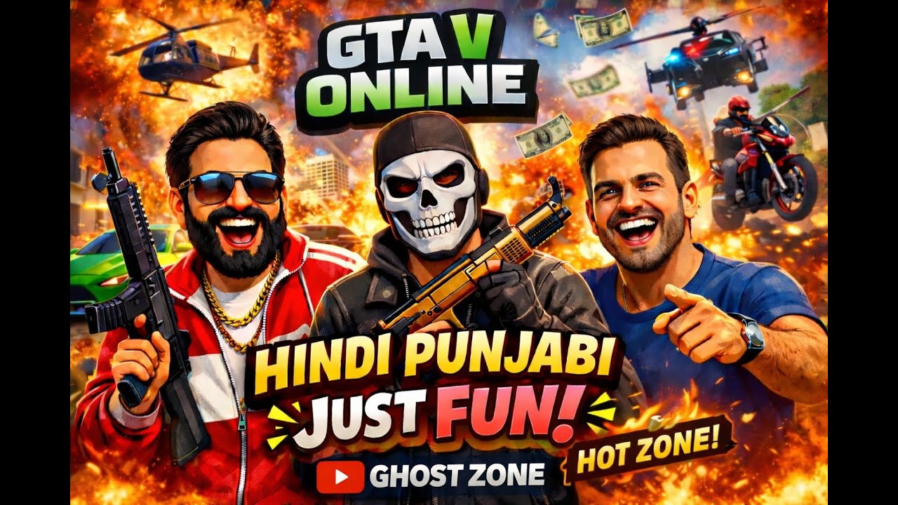 GTA 5 Online LIVE Panjabi Hindi 🎮  Crazy Racing | Indian Stream ghost india punjab