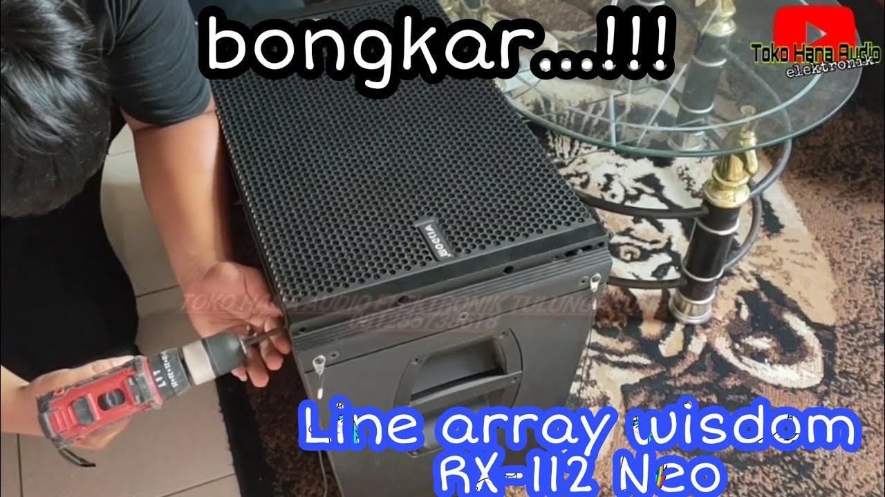 penasaran....!! bongkar isi line array wisdom RX- 112 Neo || part 1